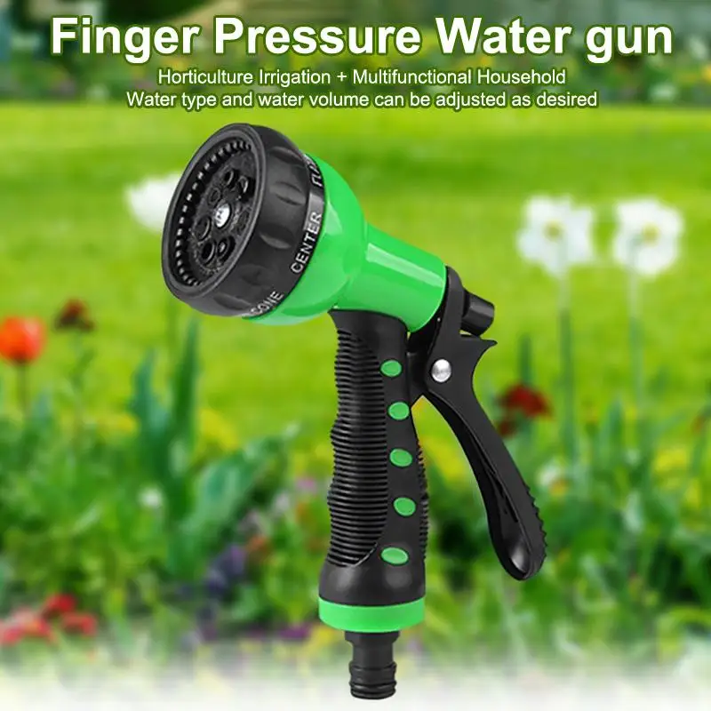 Garden Hose Spray Nozzle 7 Adjustable Spray Modes Multi-Purpose High Pressure for Home Gardening Car Washing Pet Bathing Use