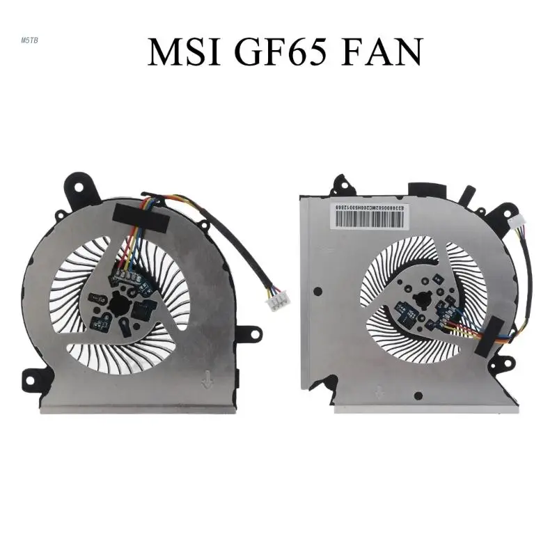 CPU Cooling Fan PABD08008SH-N413 PAAD06015SL-N433 for MSI GF63 GF65 GF65 Thin 10SD 10SDR 10SE 10SER 9SD 9SE 9SEX 9SEXR