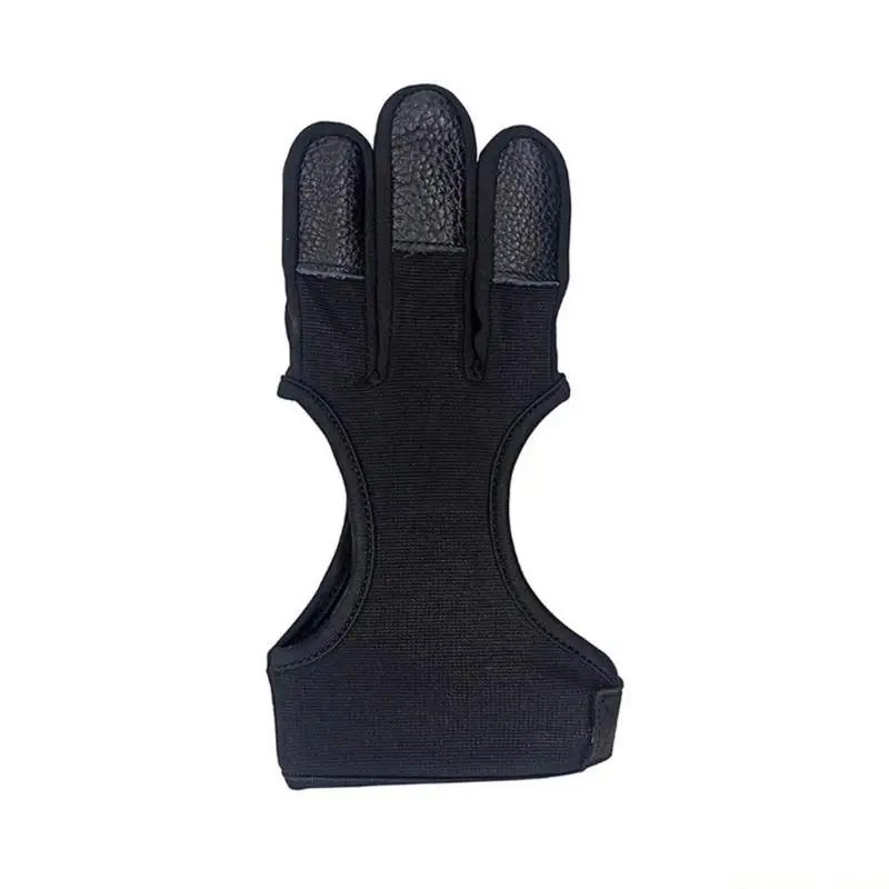 31BE Professional Grade Toxophily Finger Protector Gloves For Recurve Feature Reinforced Leather And Ventilated Fabric