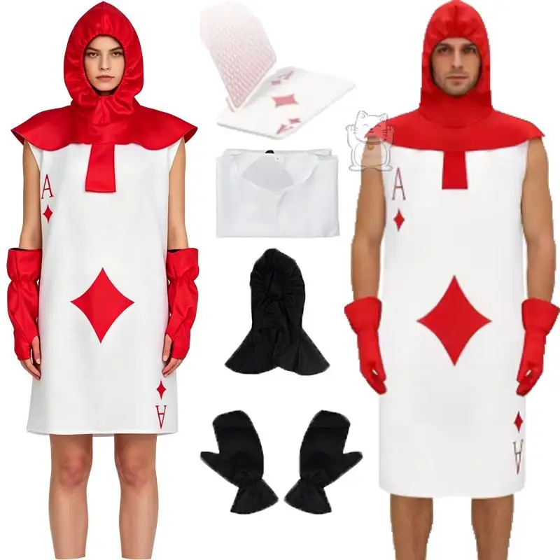 アニメポーカー戦士ブロックスペードレッドブロックコスプレドレスハロウィンカーニバルパーティードレスイースタードレスホット販売中