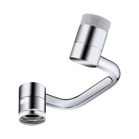 1080 Rotating Robotic Arm Swivel Faucet Extender Filter Extension 2 Mode Splash Filter Extension Multifunctional Stainless Steel