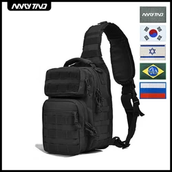 Tac Shoulder Bag Rover Men's Sling Pack Small EDC Crossbody Chest Bag for Hiking Camping Molle Assault Range Bag