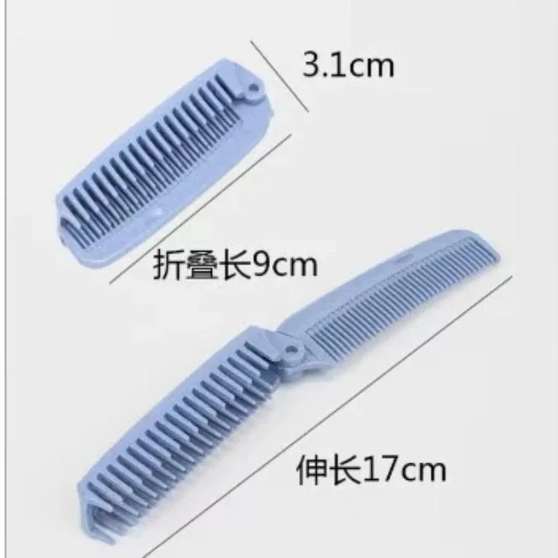 Wheat Straw Portable Folding Travel Comb Straight Curly Hair Beauty Comb Plastic Comb Hair Accessories