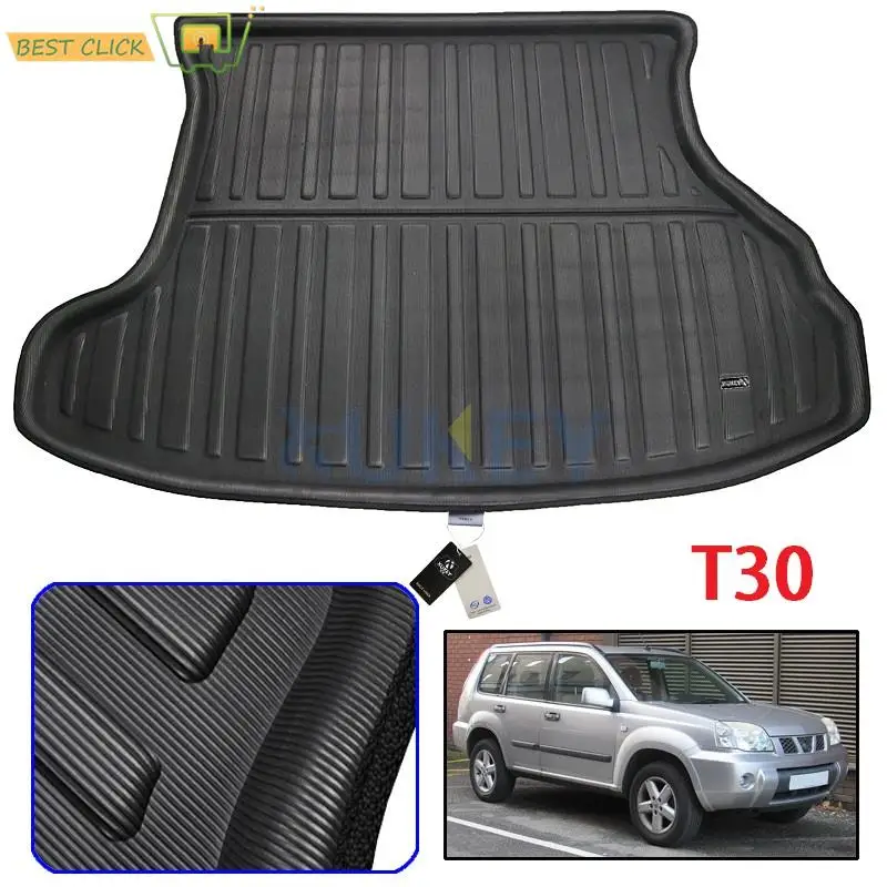 Rear Trunk Cargo Mat For Nissan X-trail Xtrail T30 2001 2002 2003 2004 2005 2006 2007 Tray Boot Liner Floor Carpet Waterproof