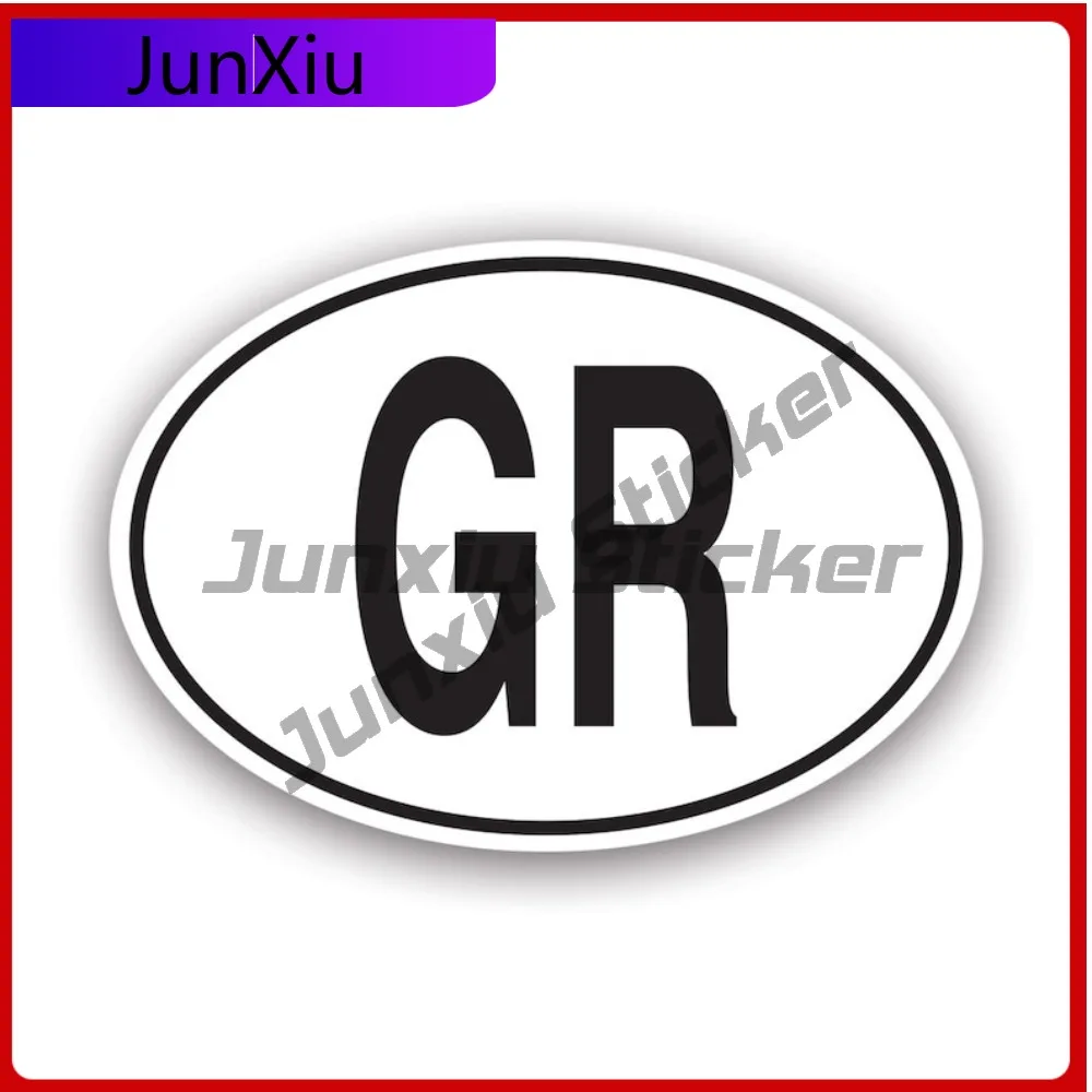 

Amazing Jdm Gr Greece Country Code Oval Sticker Decal American Made Uv Protected Greek Euro Ovals Sticker Uv Resistant