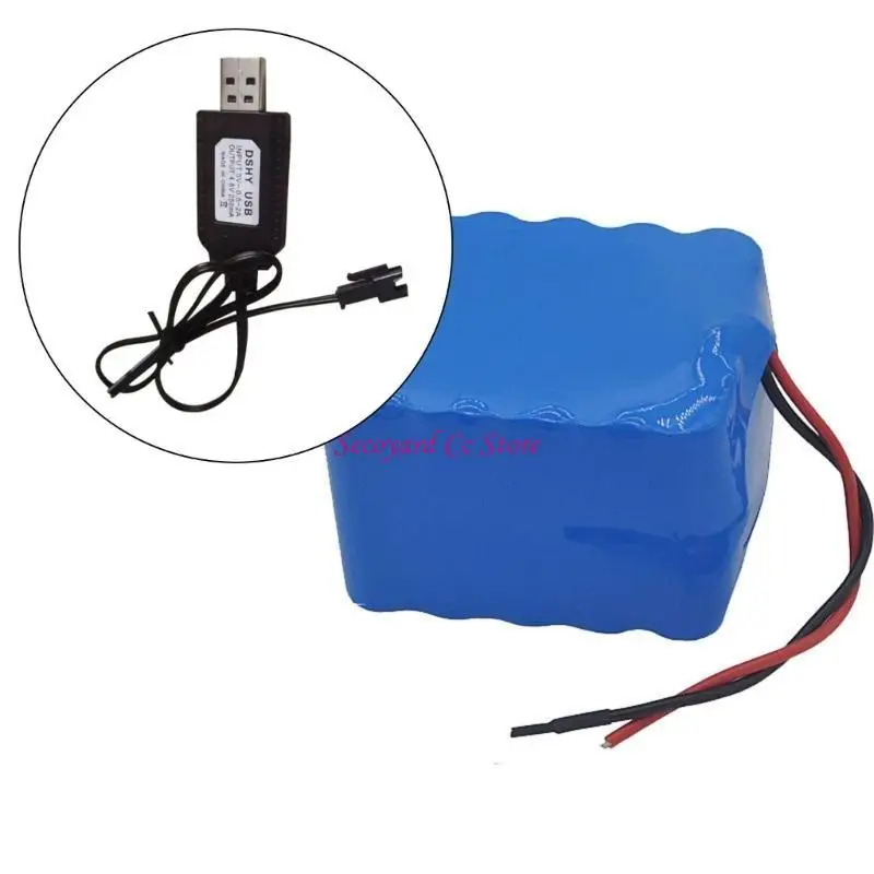 N3UC 2Pcs 4.8V USB Cable with SM2.0 2P Connectors for Excavators and Remote Controls Vehicles