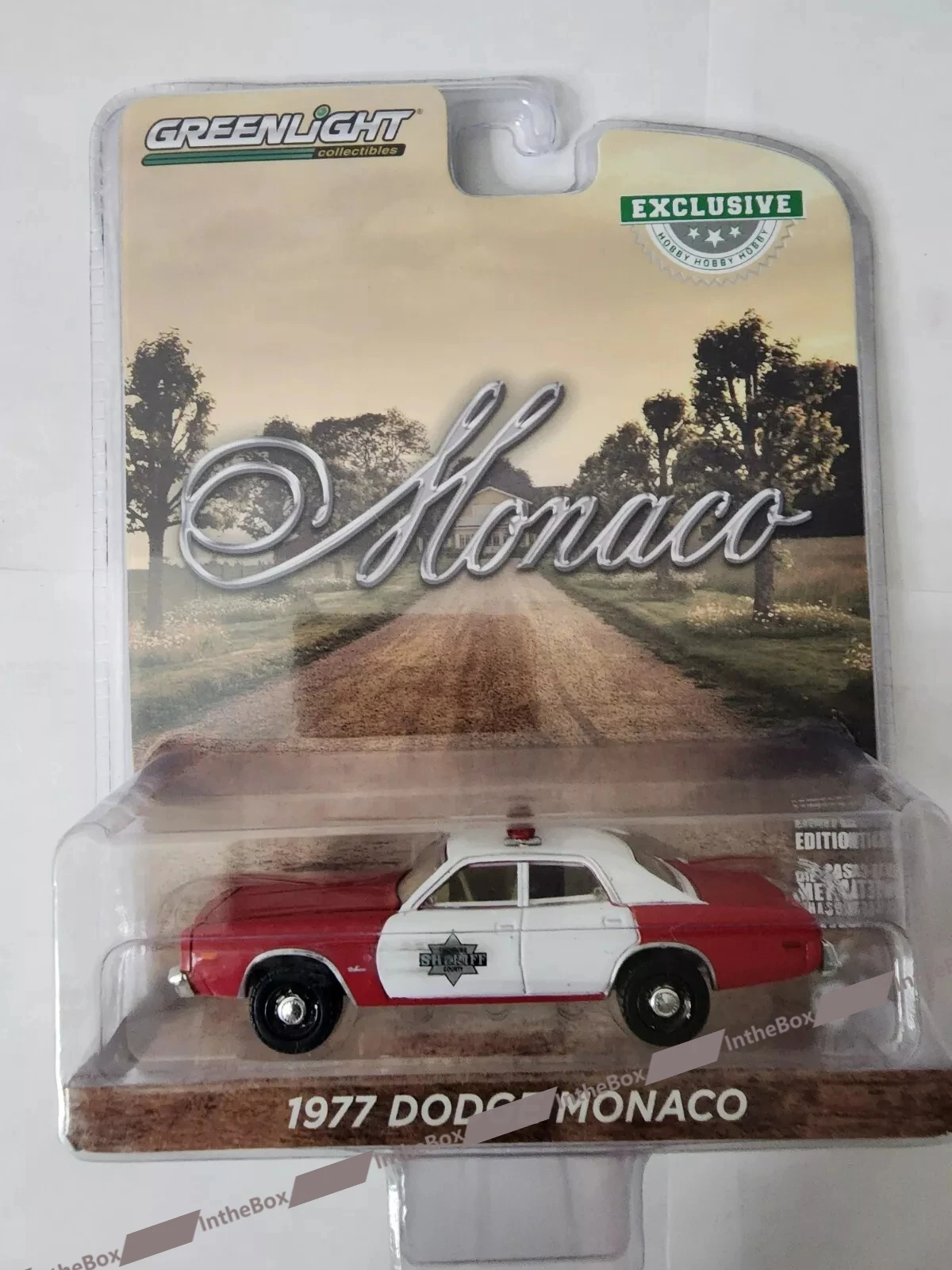 Greenlight 1977 Monaco Finchburg County Sheriff 1/64 diecast model