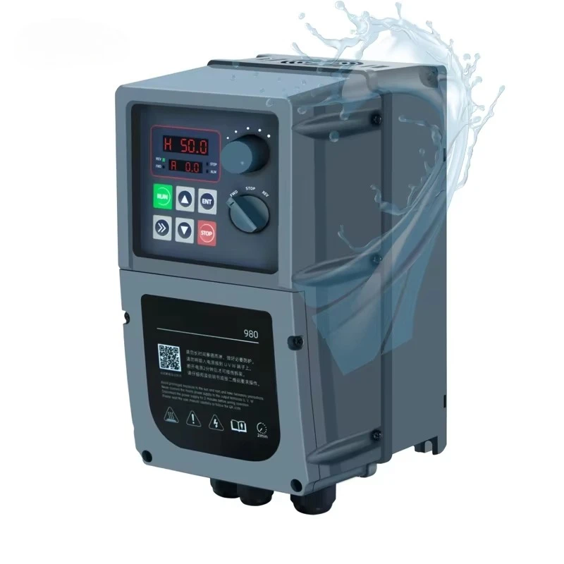 

Waterproof Pump Inverter 980Series IP66 VFD Single Phase 3HP 2.2kw Frequency Drive
