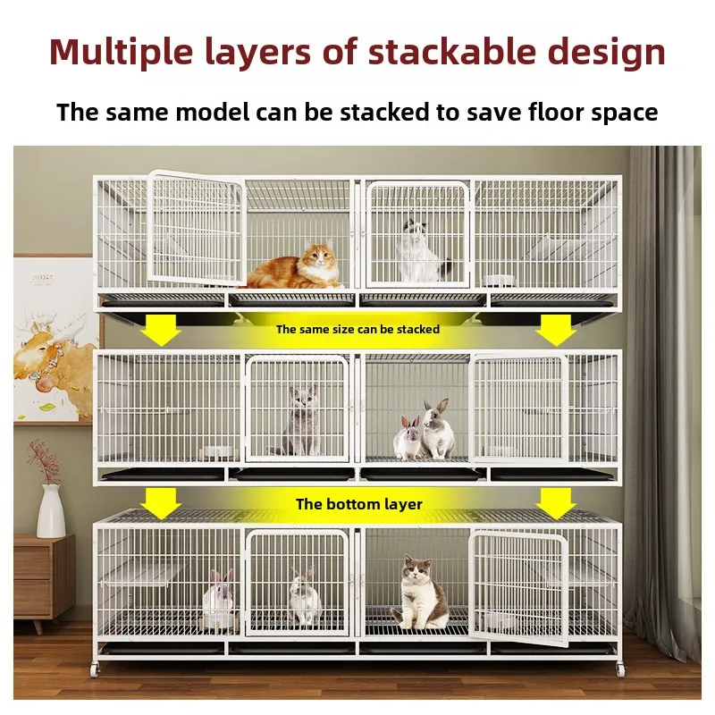 Breeding  Cat Pet store Foster Multi-layer with partition Double-layer breeding Female cage Pigeon cage