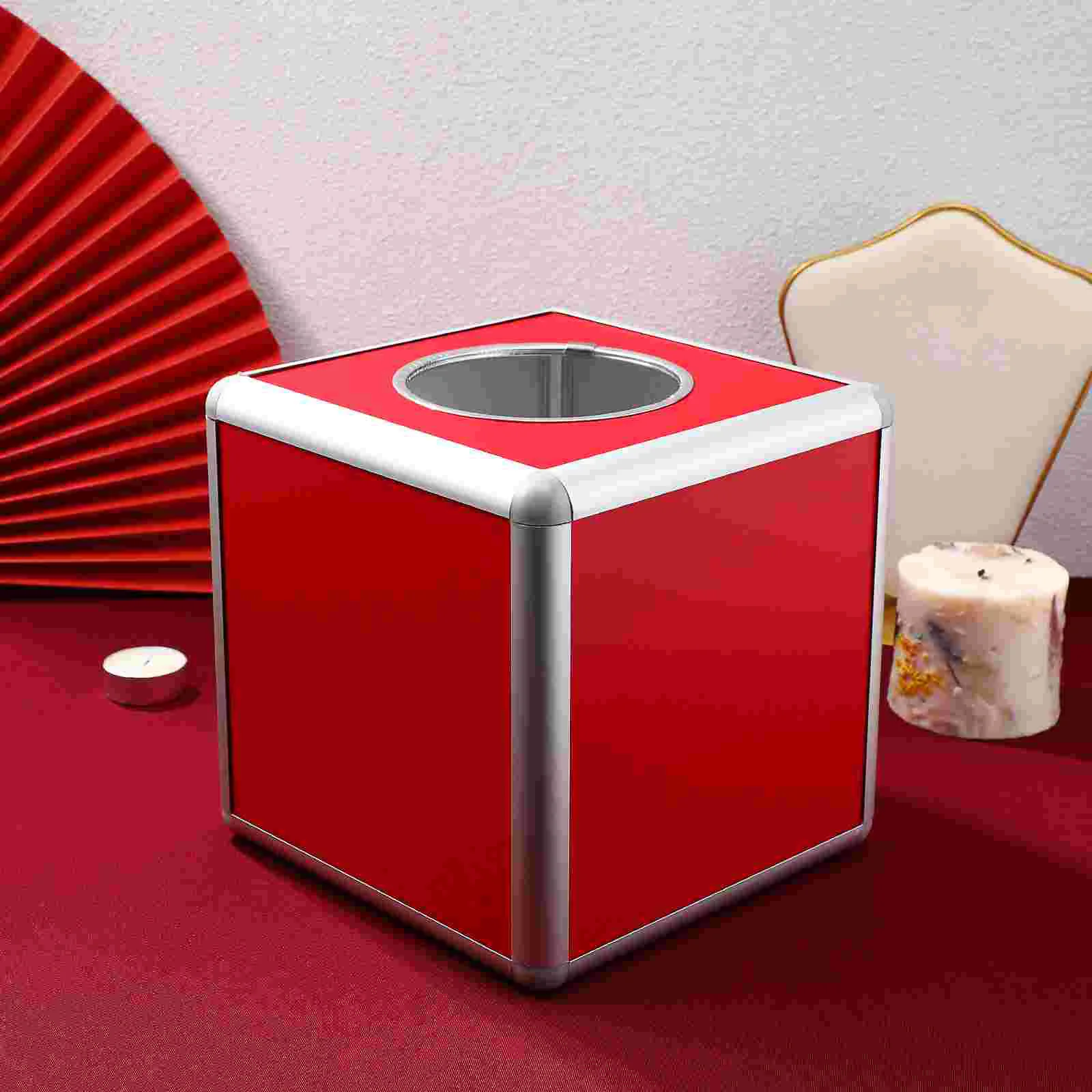 Lottery Box Raffle Box Storage Ticket Box Ballot Box for Annual Party Meeting Fundraising card box ballot boxes