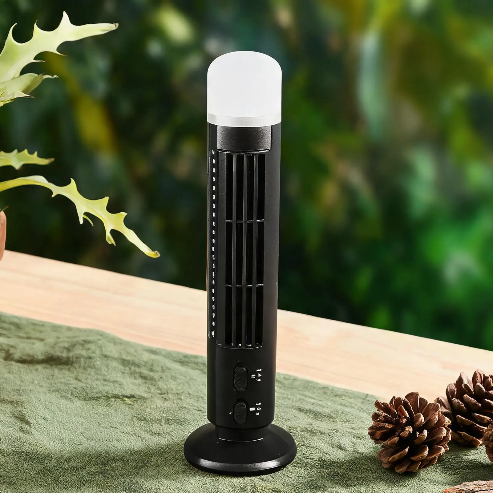 Floor Fan Bladeless Portable Space-Saving Oscillating Oscillating Standing Fan for Living Room Dorm Apartment Home Indoor