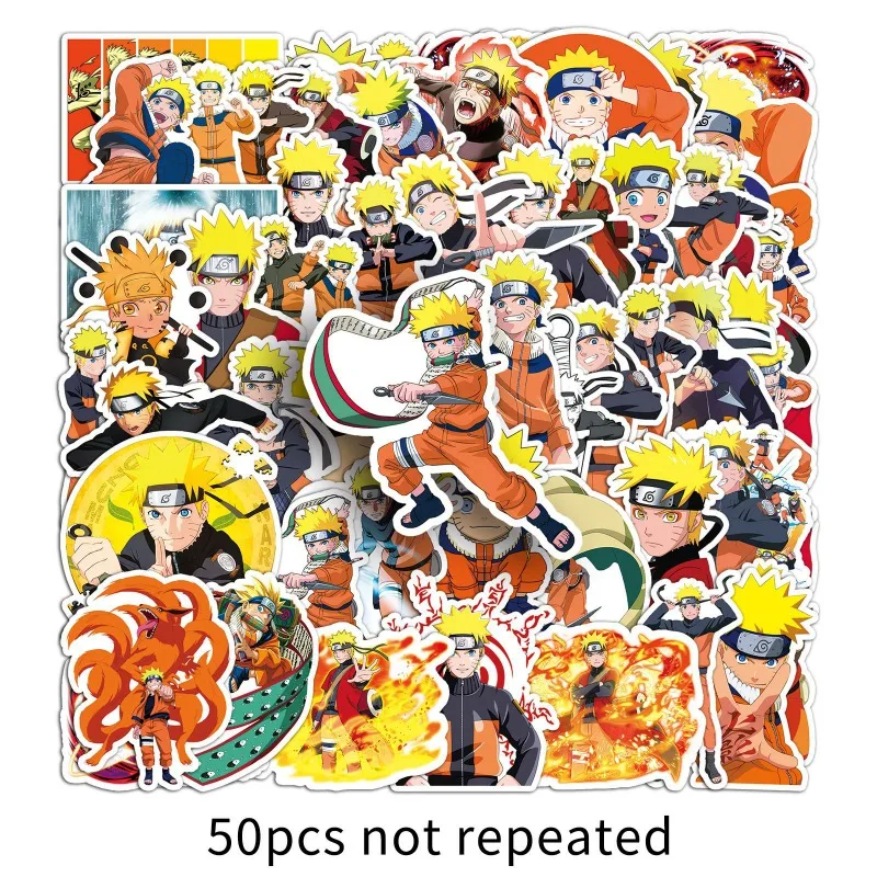 50 個日本アニメナルトかわいい漫画パターンステッカーアニメグッズ小さなギフト