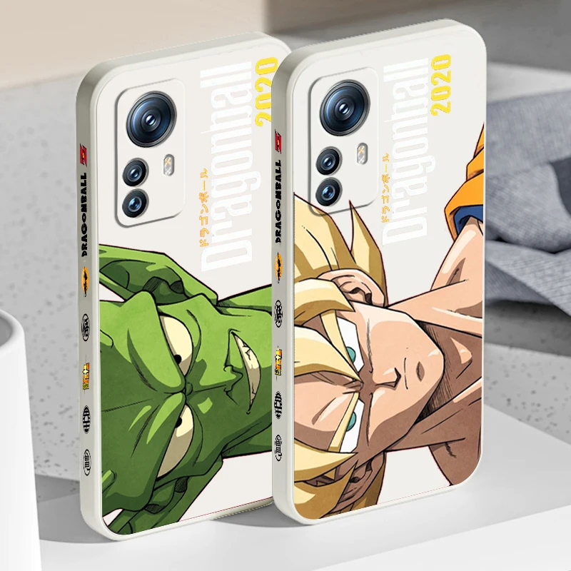 G-Goku D-Dragon Z Anime Liquid Left Rope For Xiaomi Mi 13 12T 12 11T 11i 11 A3 10T 10 CC9E 9 Pro Lite Ultra 5G Cover Phone Case