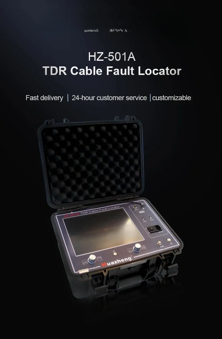Time Domain Reflektometer TDR Integration Under Ground Cable Fault Locator, um vergrabene Kabel zu finden