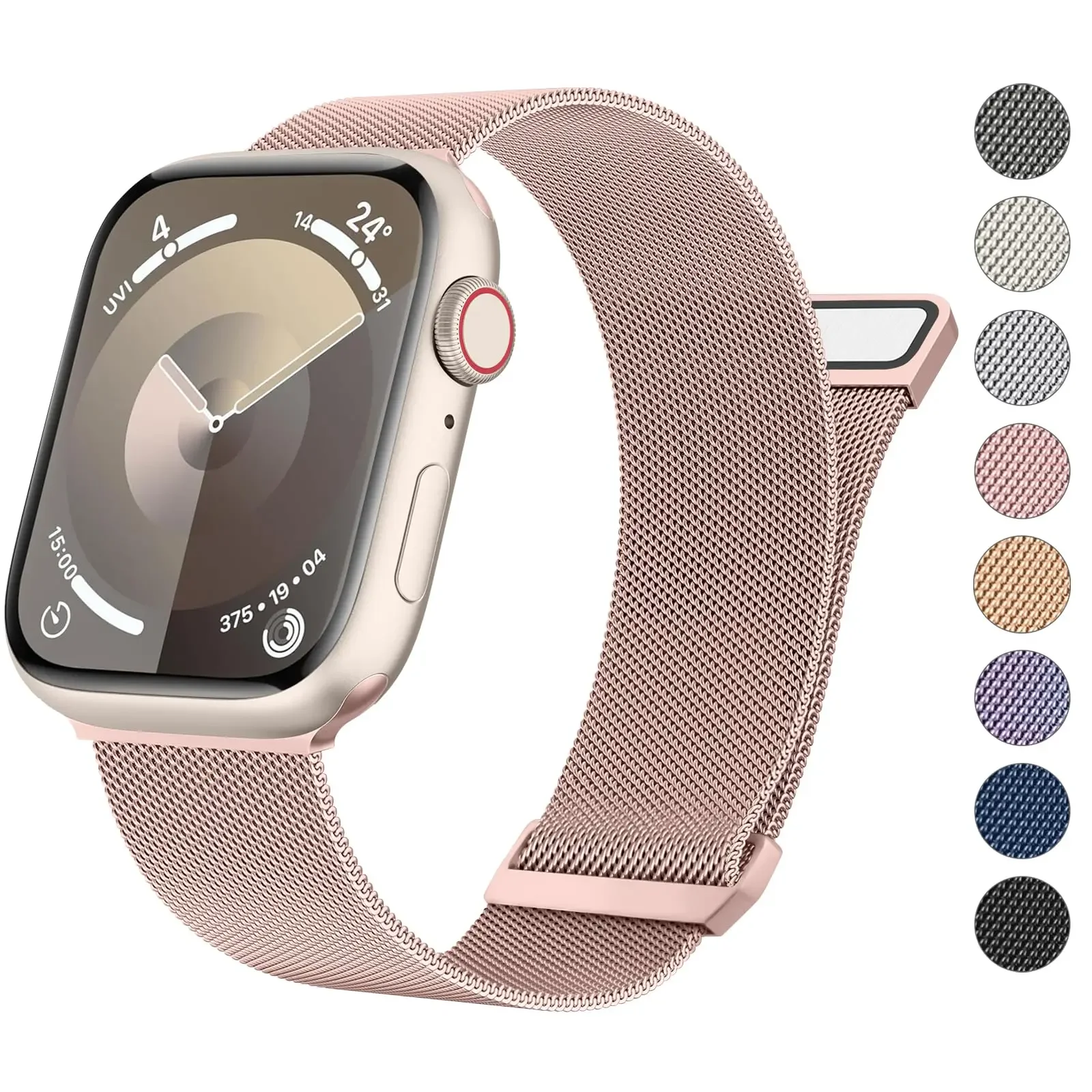 Milanese Loop for apple watch band 44mm 45mm 40mm 41mm 38-42mm pride bracelet iwatch series 9 8 7 6 SE 5 4 3 ultra 2 49mm strap