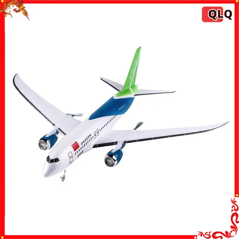 Rc Plane Qf008b Glider C919 Three Channel Remote Control Foam Aircraft Fixed Wing Diy Assembly Aircraft Model Children Gift