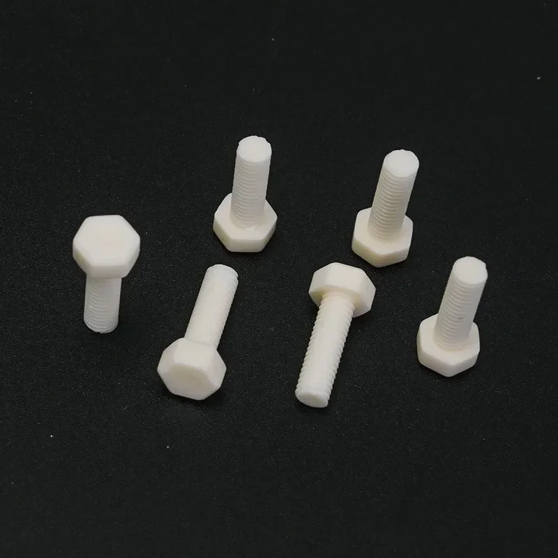 10 шт. износостойкий болт M5x18 мм из 99% глинозема и керамики, винт Al2o3 с внешним шестигранником