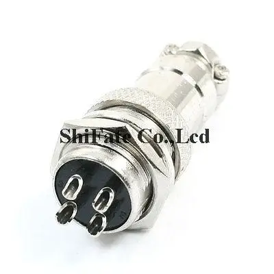 Waterproof Aviation Plug CNC Panel Connector Adapter 4 Pin 16mm P16-4 Core