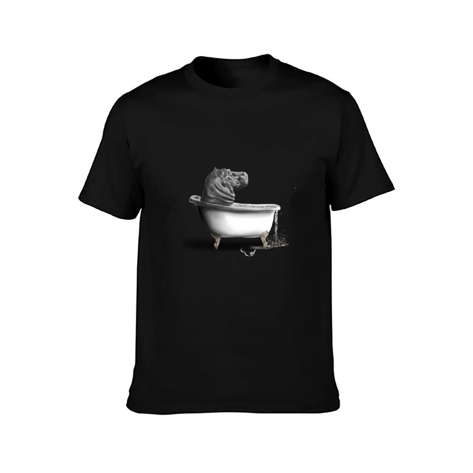 Hippo in the bath T-Shirt Quick Dry Light Sports T-Shirt