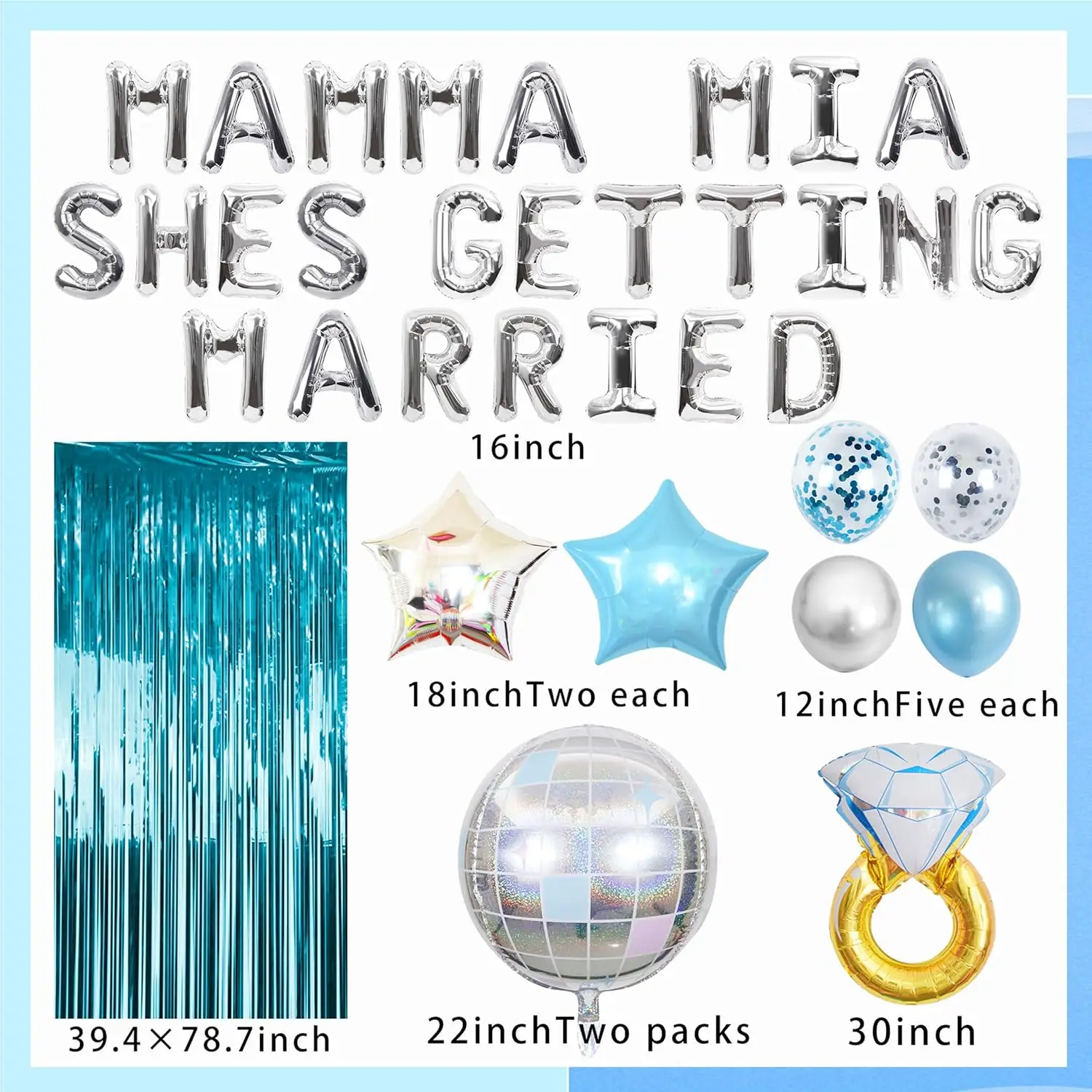 Laventy Mamma Mia Shes Getting Married Bachelorette Decoration Last Disco Party Supplies Mamma Mia Bachelorette Decoration