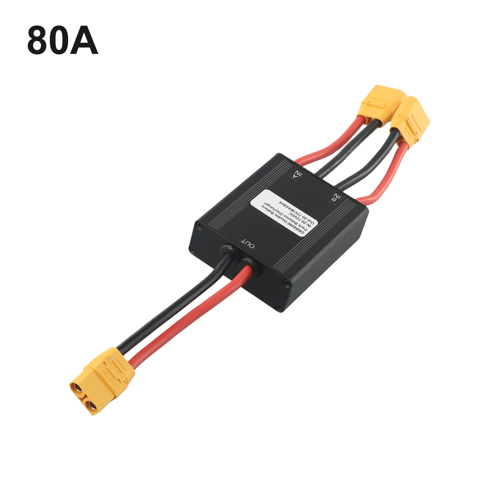 Upgrade Your Ebike Battery Performance with Dual Battery Connection Adapter XT90 Connector 80A Maximum Current