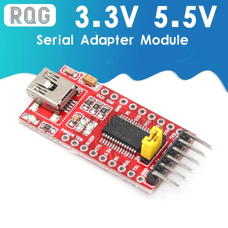 FT232RL FTDI USB 3.3V 5.5V to TTL Serial Adapter Module forArduin Mini Port.Buy a good quality!Please choose me