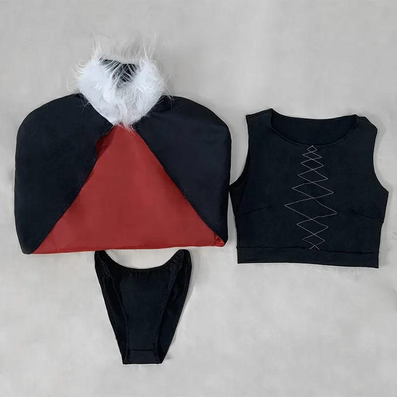 Anime Miss Kobayashi's Dragon Maid Halloween Cloak Sexy Women Uniform Full Set Costume Ilulu Cosplay Wigs