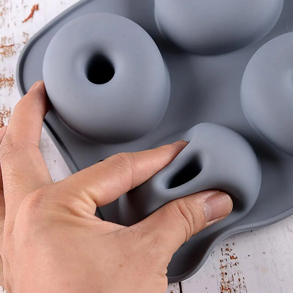 Silicone Mold Silicone Donut Mold Lightweight DIY Baking Tool  Excellent 6 Holes Silicone Donut Mold Baking Pan
