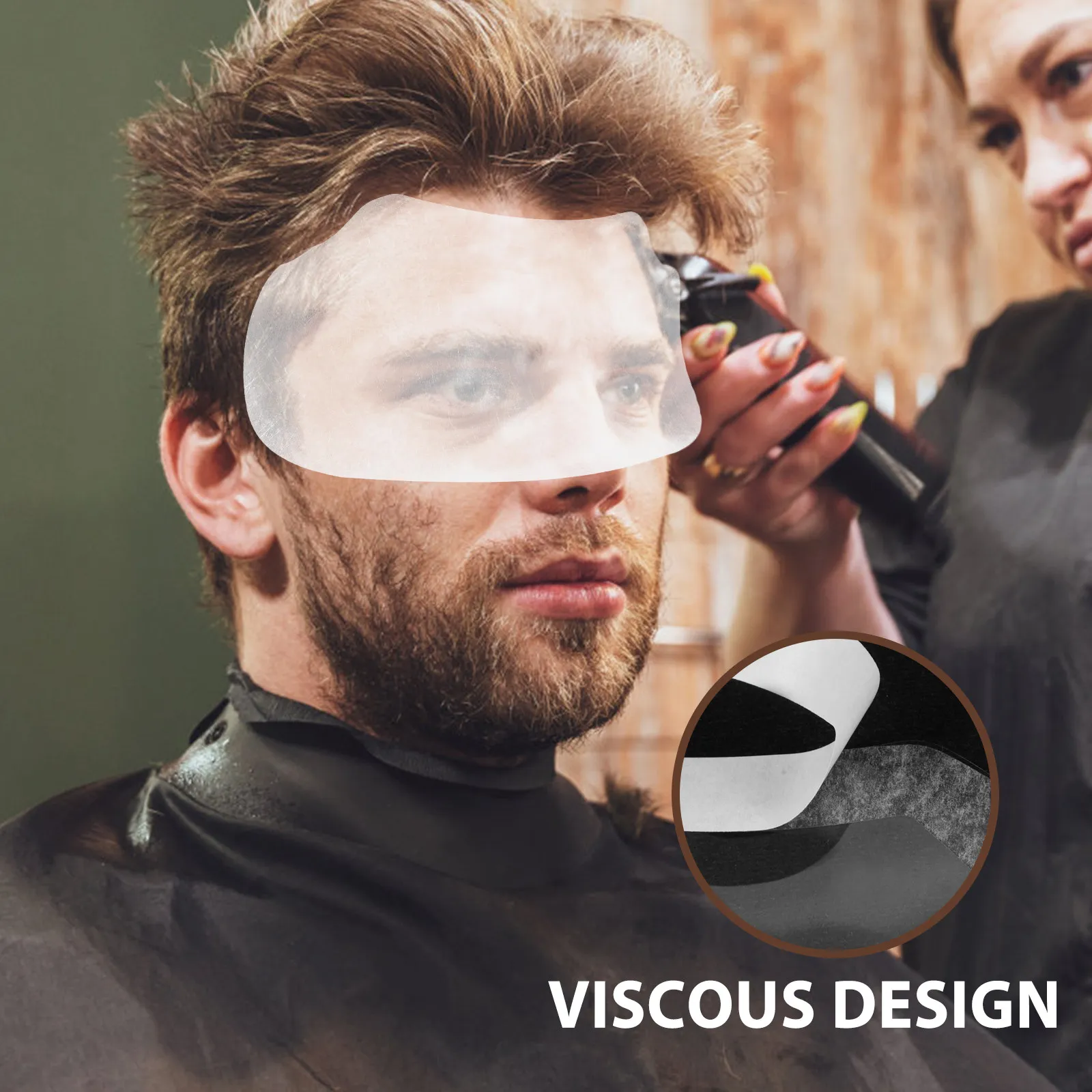 

50 шт. Прозрачные защитные экраны для глаз при стрижке волос, визоры для парикмахерских, защита лица при стрижке, защита глаз при макияже