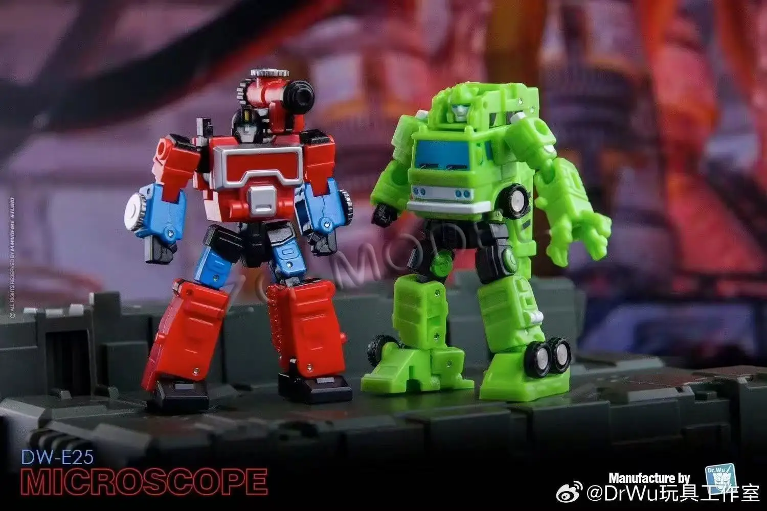 [EN STOCK |   Transformación Dr.Wu DW-E25 DW-E26 DW-E27 DW-E28 Negro Verde Perceptor Grapple Mini Figura de Acción