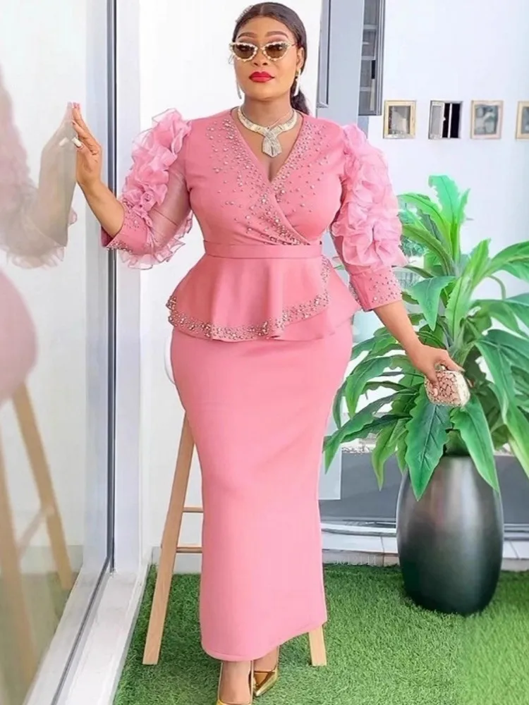 

African Dresses For Women Elegant Wedding Muslim Fashion Abayas Dashiki Robe Kaftan Long Maxi Dress Turkish Africa 2026 New