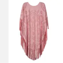 Camilladress Stylish Tassel Hollow Out Shawl Cloak