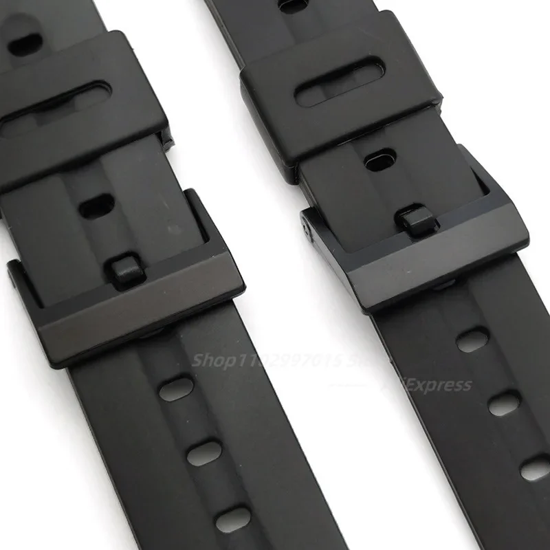 For CASIO Silicone Watch Strap 20mm 22mm Band for Casio W-720 W-722 W-741 WL-100 CA-53 CA-61 Resin Bracelet Accessories