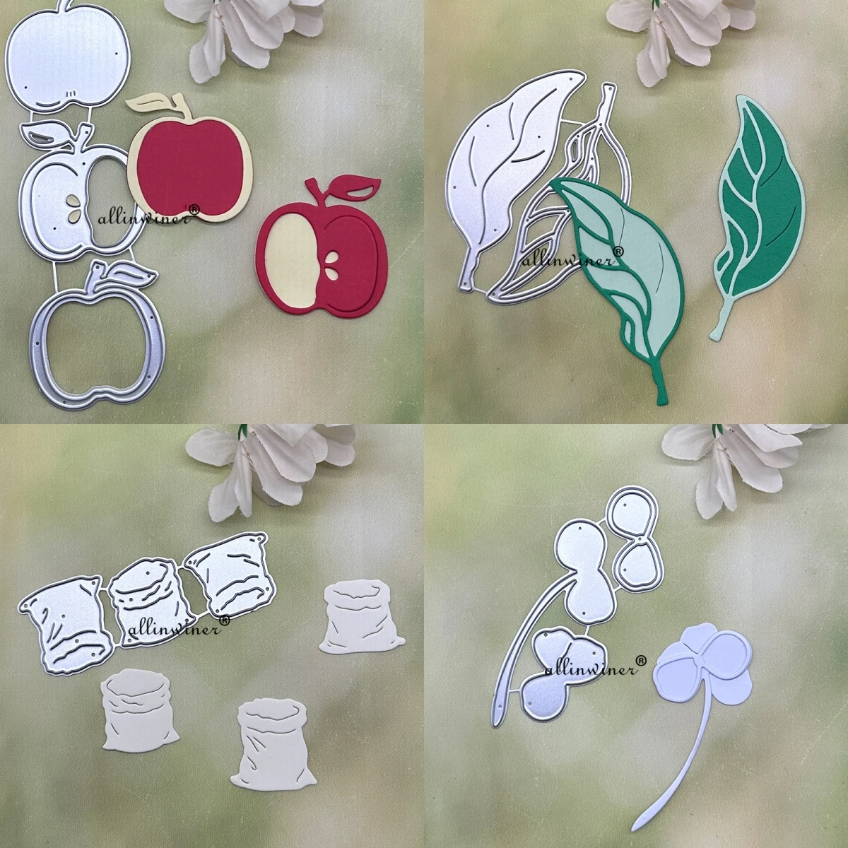 Flowers apple pear serie Metal Cutting Dies Stencils For DIY Scrapbooking Decorative Embossing Handcraft Die Cutting Template