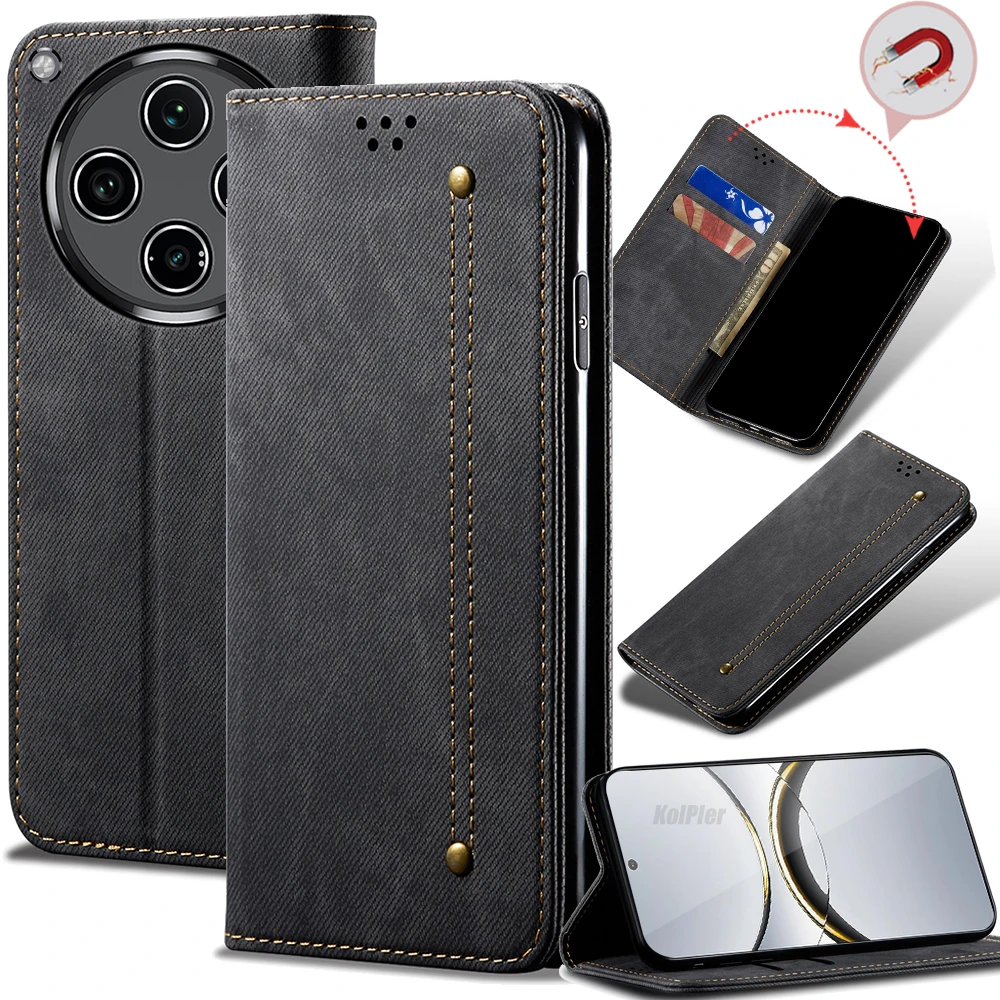 Business Retro Folding Flip Leather Case For OPPO FIND X8 PRO / FINDX8 5G Card Slot Stand Magnetic Phone Cover Back Bag