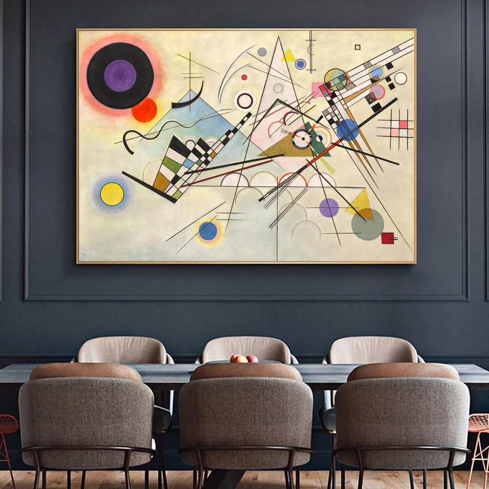 Wassily Kandinsky Geometric Abstract Wall Art Poster Modern Home Living Room Decor Canvas Painting Graffiti Mural Prints Picture