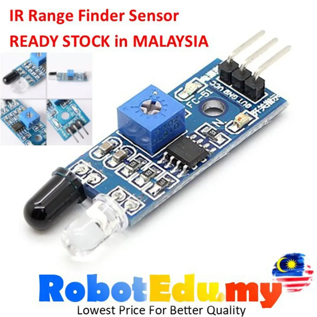 

1PCS Diy Smart Car Robot Reflective Photoelectric 3pin IR Infrared Obstacle Avoidance Sensor Module Dropshipping Wholesale Hot