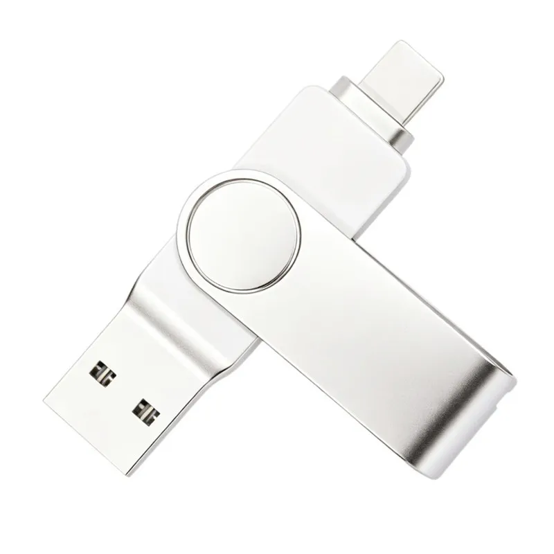 2 in 1 OTG Flash Drive 32gb 64gb 128gb 256gb High Speed Pen Drive 512gb OTG send Type C adapter for MacBook Phone