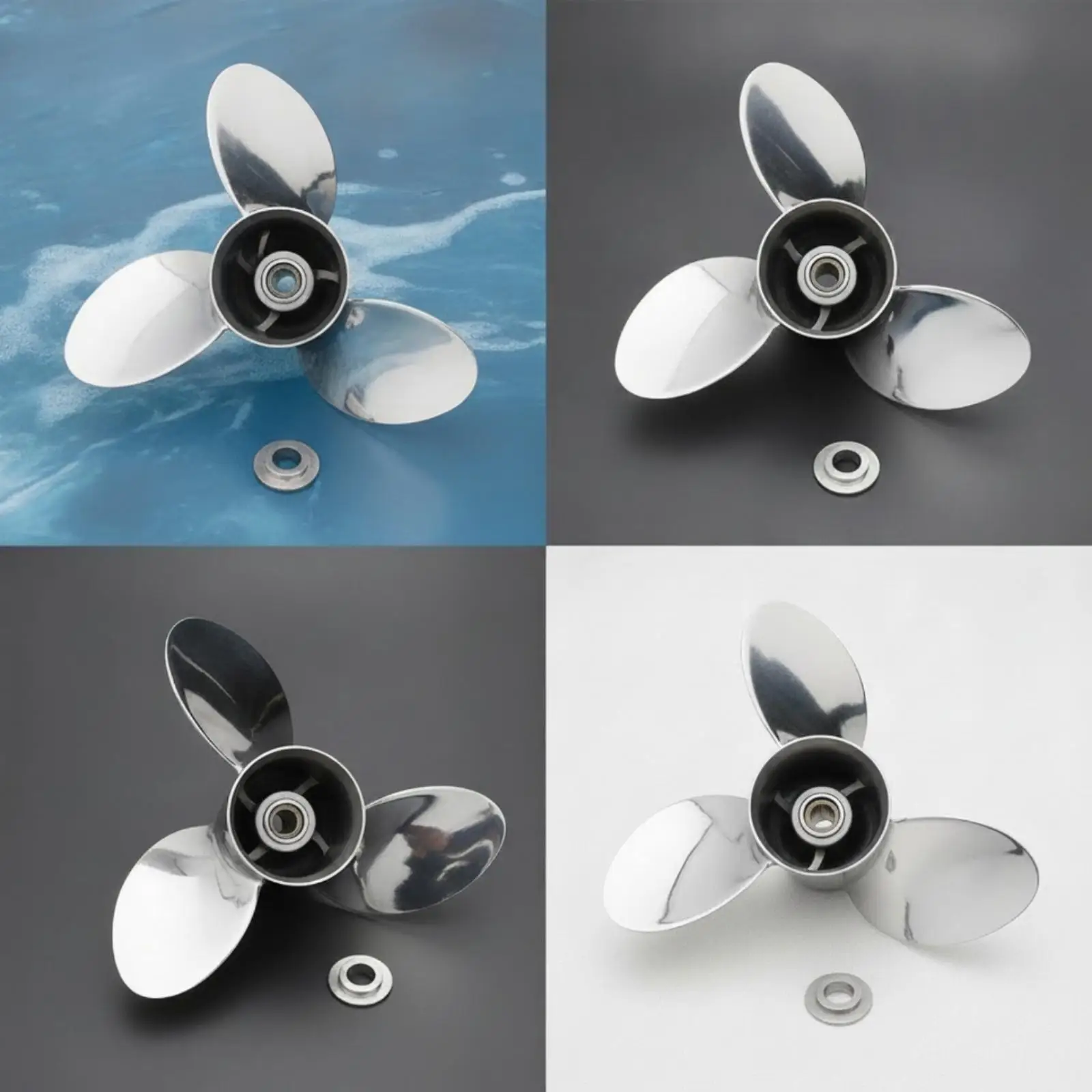 High Performance Boat Propeller Stainless Steel Splined Hub for Suzuki Outboard Engine