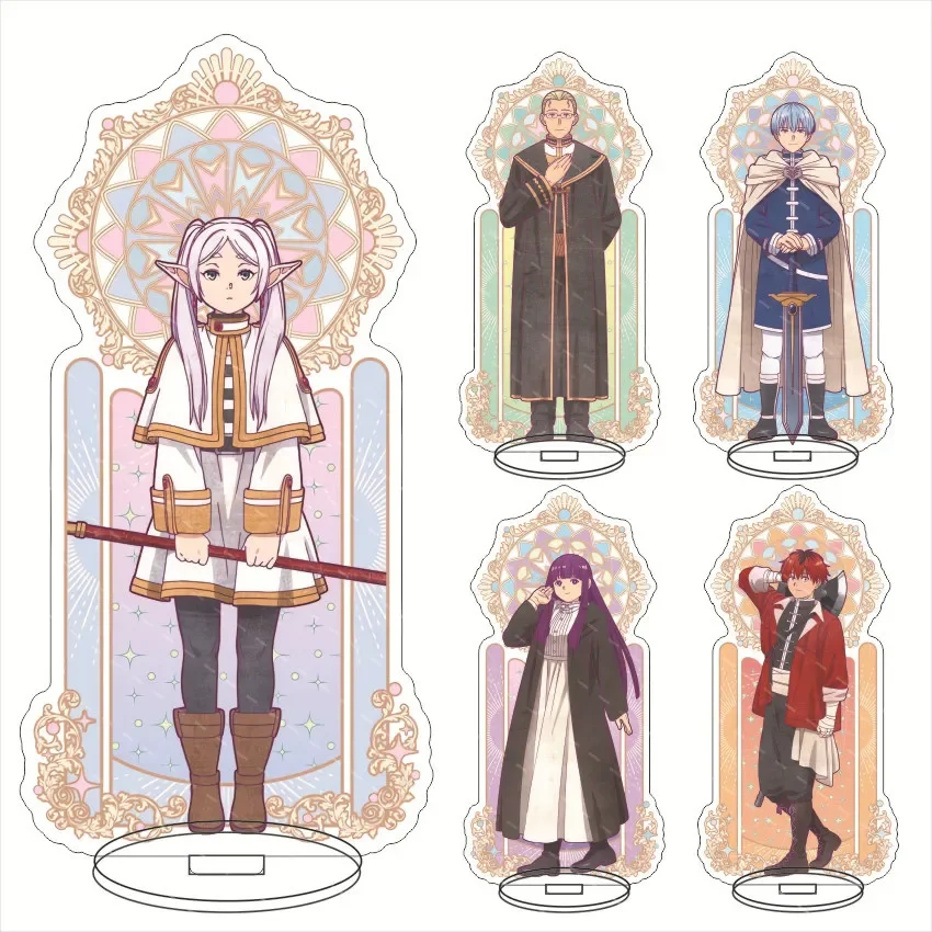 Anime Journey's End Frieren at the Funeral Cosplay Acrylic Figure Stand Model Plate Desk Decor