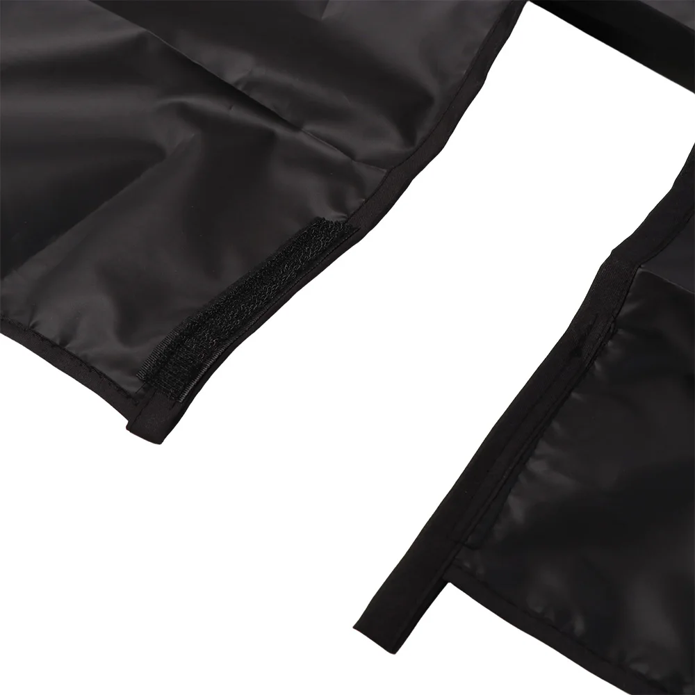 Short Waterproof Makeup Apron Cloth Wrap Dye Cape Black Half Apron Antistatic Professional Hairdressing Apron Beauty Salon