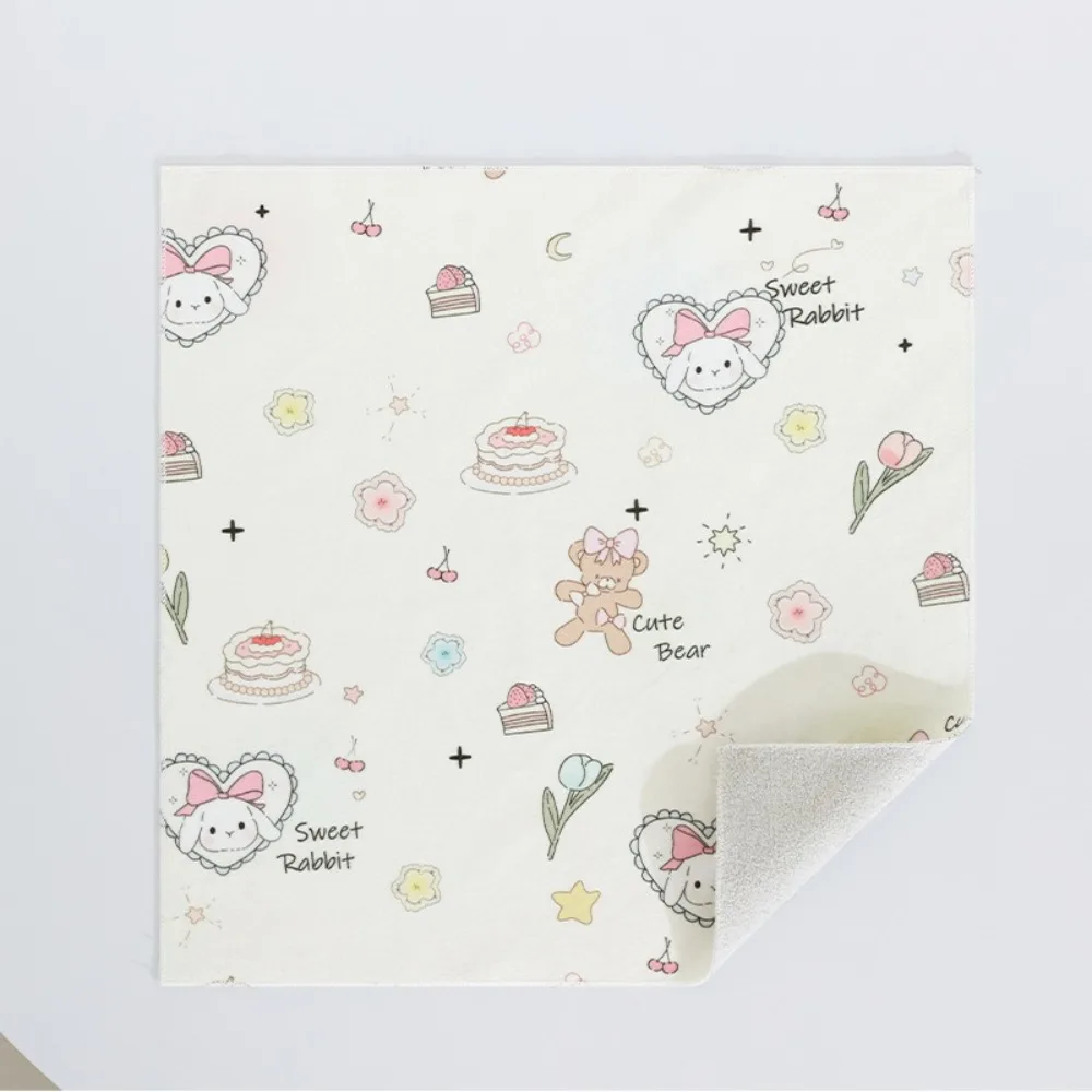 Reusable New Hundred Sticker Cloth Silent Self-adhesive Camera Lens Organizer Cute Square Protection Bag Laptop Bag