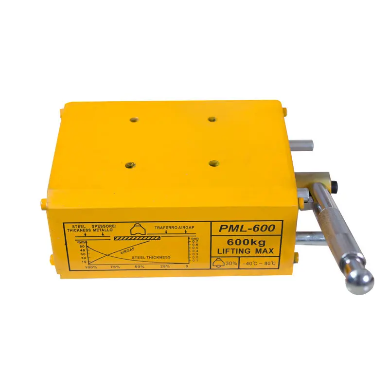 PML-300 Permanent Magnetic Lifter 300kg Capacity Neodymium Lifting Chuck Tapping Drill Press Base Plate Metal Handling Tool
