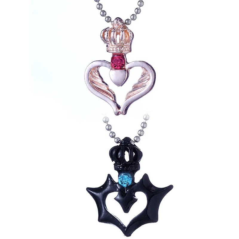 المعلقات زوجين للنساء الرجال هدية عيد الحب مجوهرات دروبشيبينغ عشاق الموضة لها الملك له الملكة تاج الرسالة القلائد #1