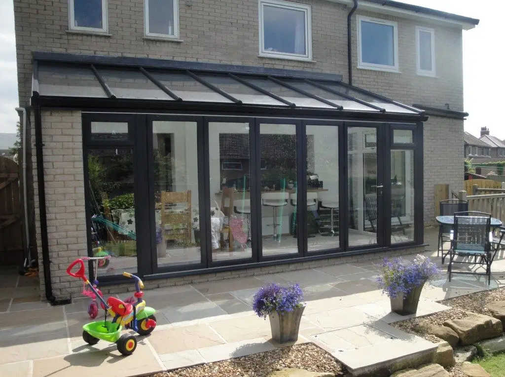 DN Economic Accordion Door Outdoor Multi Locking Folding Patio Doors Exterior Vertical Bi Folding Aluminum Doors High Security