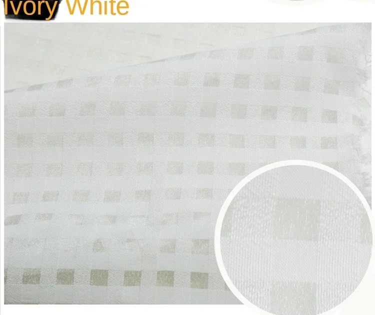 Organza Fabric Plaid Chiffon Hollow-out  By The Meter for Clothes Skirts Sewing Thin Textile Summer Transparent Soft Plain Black