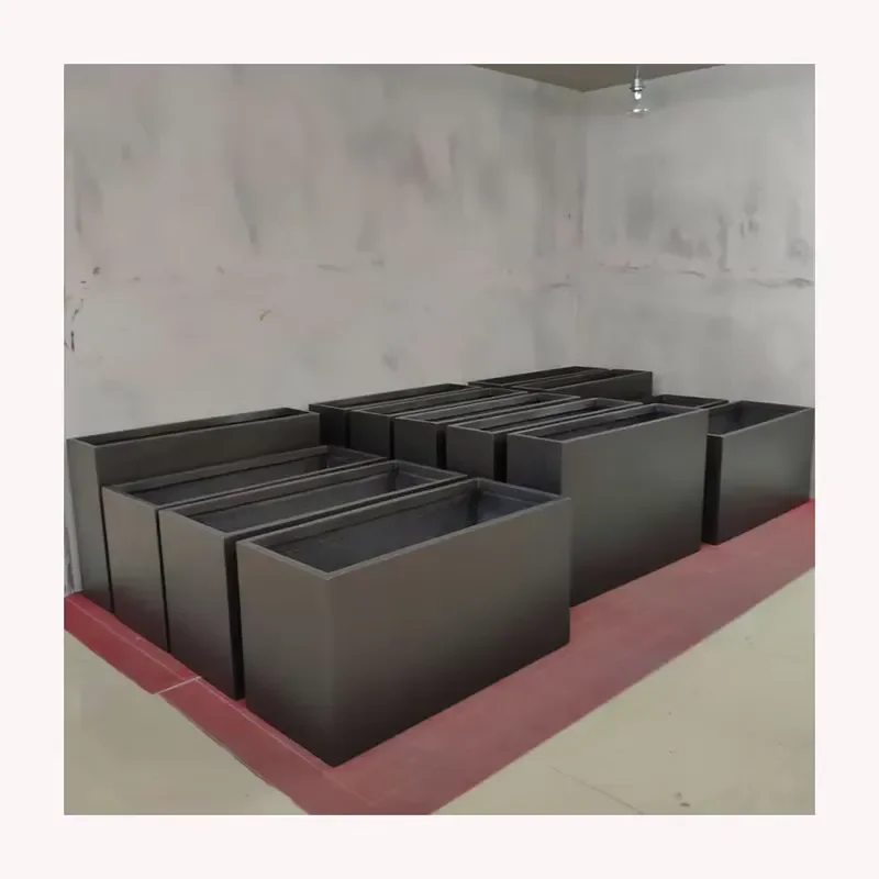 Large Fiber Clay Planters Fiberglass Large Planters for Outdoor and Indoor Gardens Hotels and Decorations