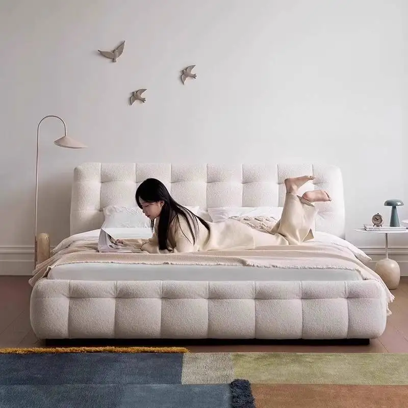 Insert White European Double Bed Set Cheap Kids Adults Bedroom Double Bed Storage Luxury Modern Schlafzimmer Bett Home Furniture