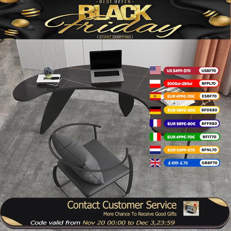 

Эстетический письменный офисный стол, дизайнерский кабинет, игровой компьютерный стол, высота, спальня, мебель Mesa Para Computador