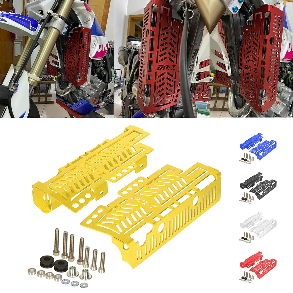 

DR-Z Logo Radiator Grille Guard Cover Protector For Suzuki DRZ400 2000-2004 400E 2000-2007 DRZ400S 2000-2025 DR-Z400SM 2005-2025